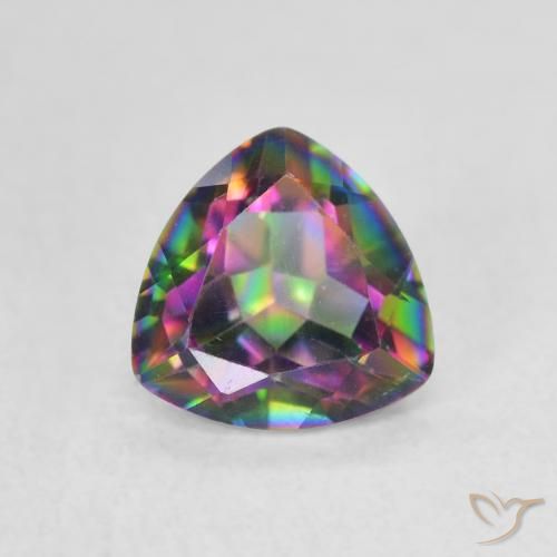 1.07ct 天然 彩色 神秘石英, 胖三角形, VVS