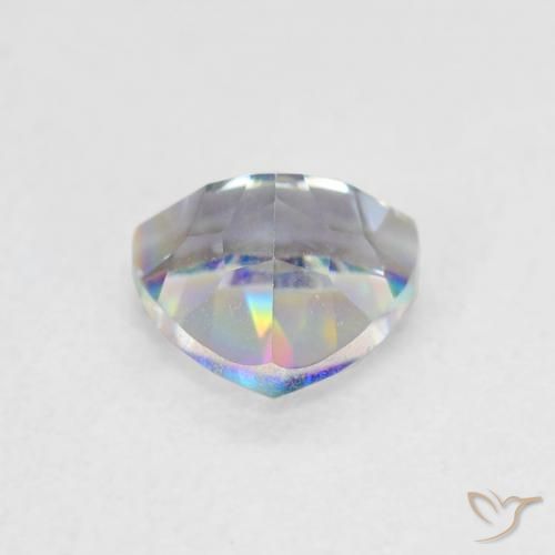 0.77克拉天然神秘石英，胖三角形，VVS