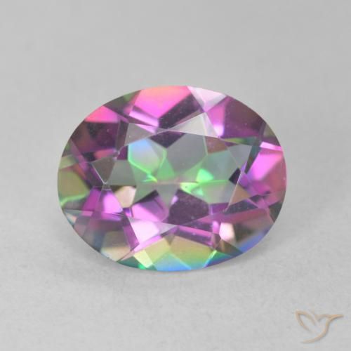 3.15ct 天然 彩色 神秘石英, 椭圆形, VVS