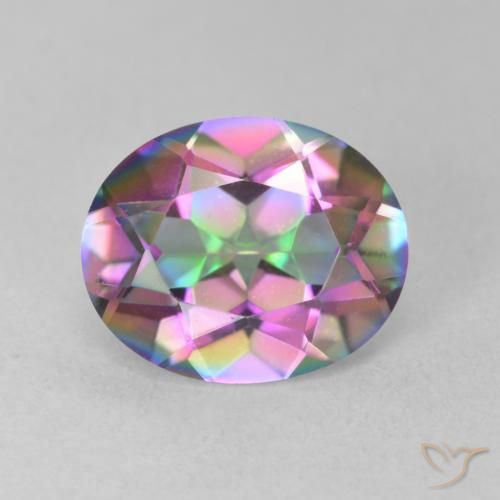 3.16ct 天然 彩色 神秘石英, 椭圆形, VVS