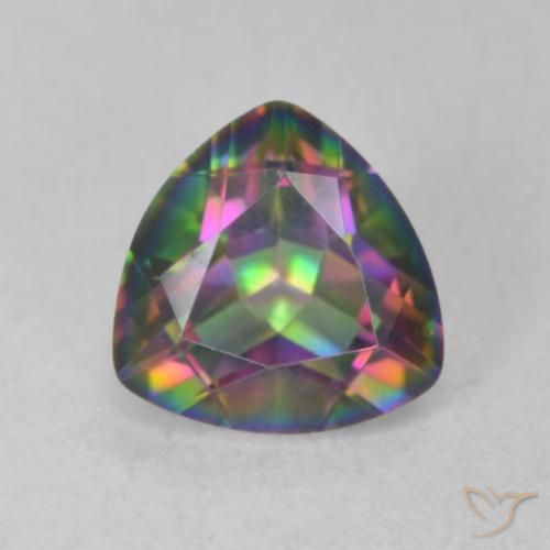1.12ct 天然 彩色 神秘石英, 胖三角形, VVS