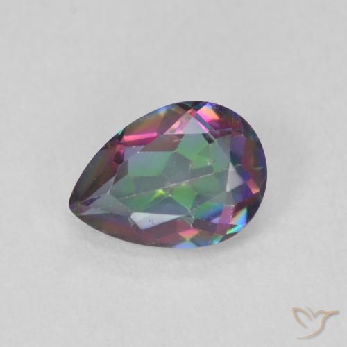 0.65ct 天然 彩色 神秘石英, 梨形, VVS-VS