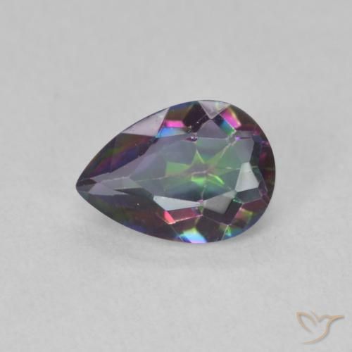 0.66ct 天然 彩色 神秘石英, 梨形, VVS-VS