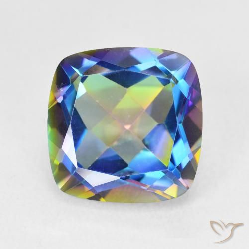 6.98ct 天然 彩色 神秘石英, 软垫, VVS