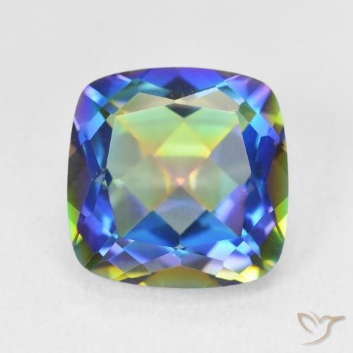 6.74ct 天然 彩色 神秘石英, 软垫, VVS