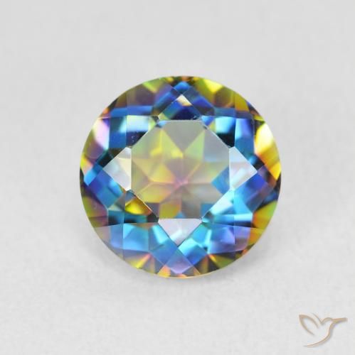 1.99ct 天然 彩色 神秘石英, 圆形的, VVS-VS