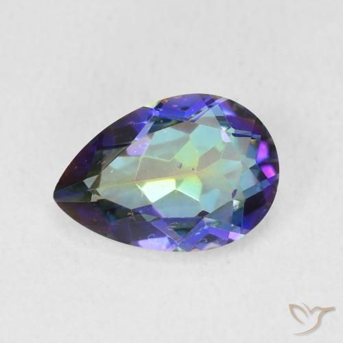 1.66ct 天然 彩色 神秘石英, 梨形, VS