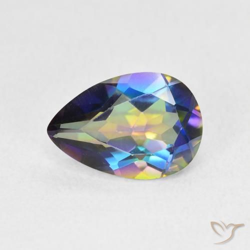 1.82ct 天然 彩色 神秘石英, 梨形, VS