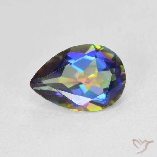 1.78ct 天然 彩色 神秘石英, 梨形, VVS
