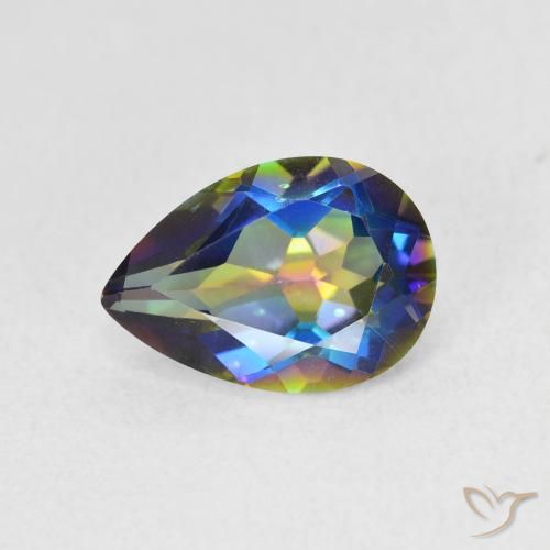 1.84ct 天然 彩色 神秘石英, 梨形, VVS