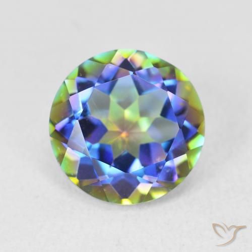 3.51ct 天然 彩色 神秘石英, 圆形的, VVS
