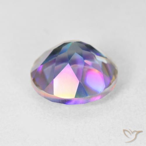 3.62克拉天然神秘石英，圆形的，VVS