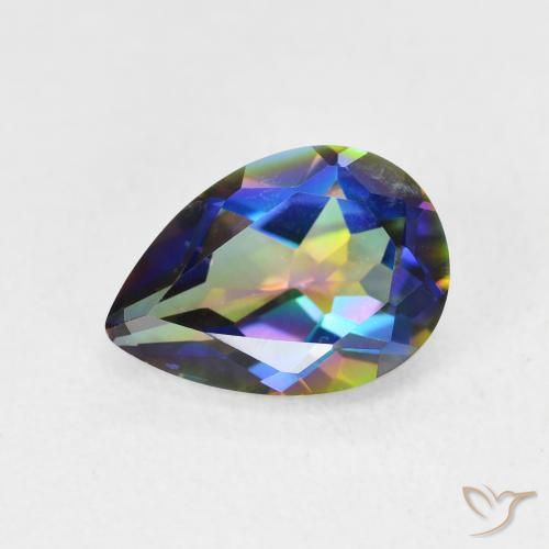1.87ct 天然 彩色 神秘石英, 梨形, VVS