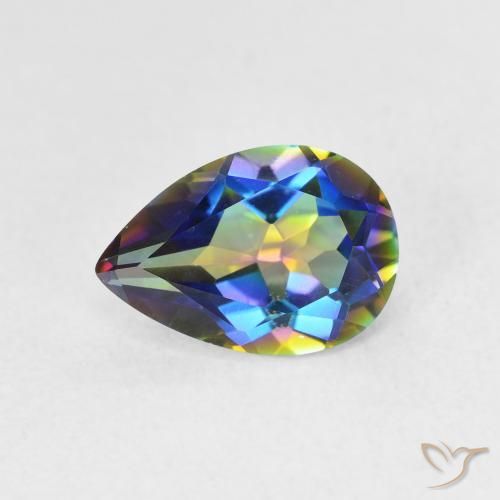 1.52ct 天然 彩色 神秘石英, 梨形, VVS-VS