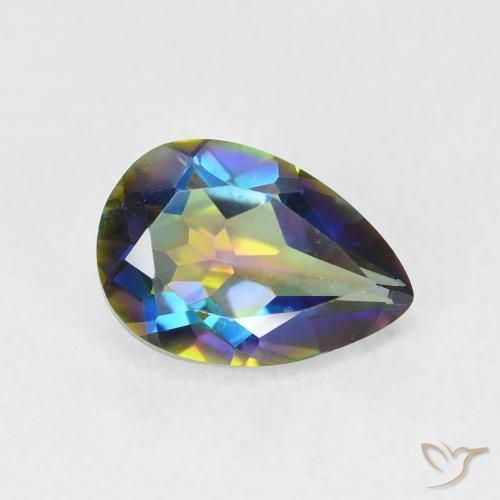 1.71克拉天然神秘石英，梨形，VVS-VS