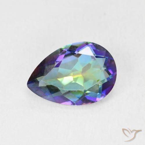 1.72ct 天然 彩色 神秘石英, 梨形, VVS-VS