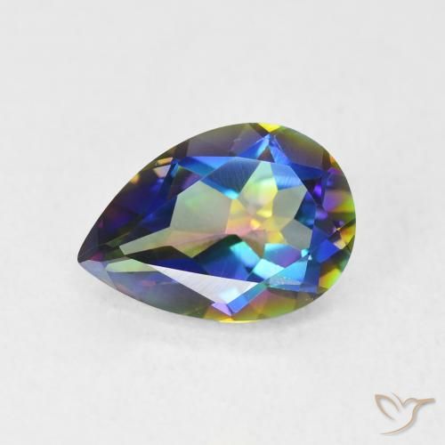 1.65ct 天然 彩色 神秘石英, 梨形, VVS-VS