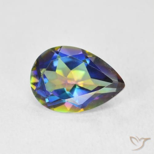 1.76ct 天然 彩色 神秘石英, 梨形, VVS-VS