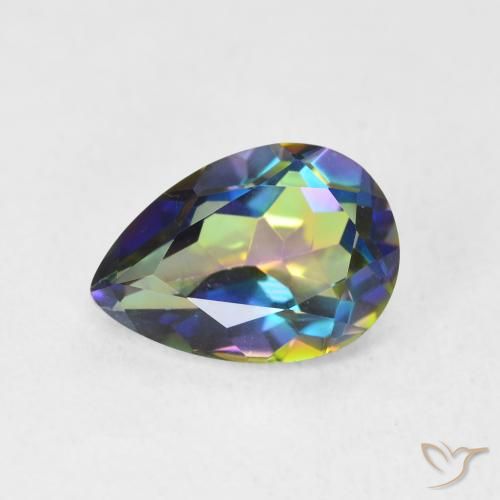 1.92ct 天然 彩色 神秘石英, 梨形, VVS-VS