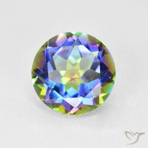 3.56ct 天然 彩色 神秘石英, 圆形的, VVS-VS