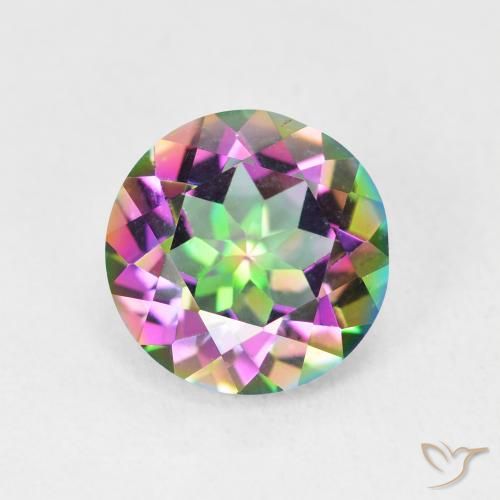 3.34ct 天然 彩色 神秘石英, 圆形的, VVS-VS
