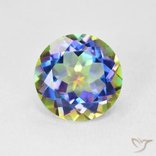 3.58ct 天然 彩色 神秘石英, 圆形的, VVS-VS