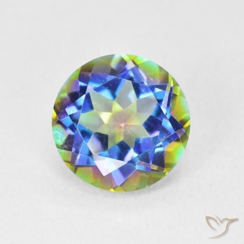 3.56ct 天然 彩色 神秘石英, 圆形的, VVS-VS
