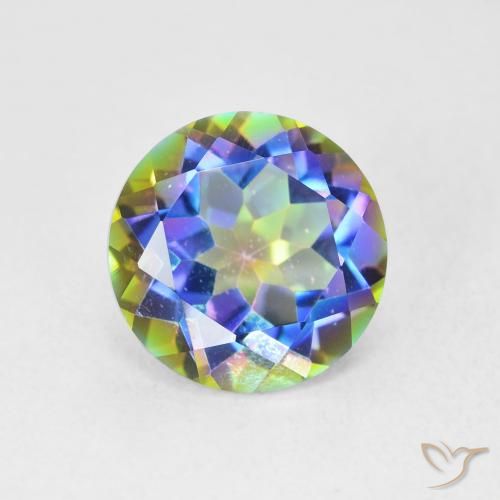 3.51ct 天然 彩色 神秘石英, 圆形的, VVS-VS