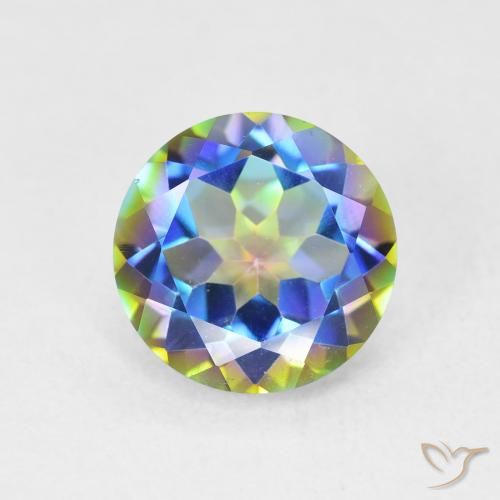 3.47ct 天然 彩色 神秘石英, 圆形的, VVS-VS