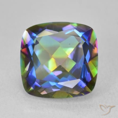 6.55ct 天然 彩色 神秘石英, 软垫, VVS