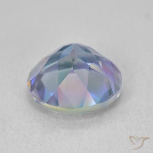 3.41克拉天然神秘石英，圆形的，VVS