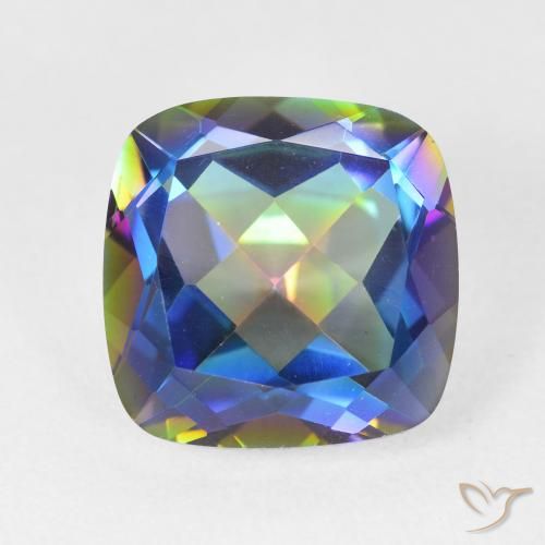 6.91ct 天然 彩色 神秘石英, 软垫, VVS