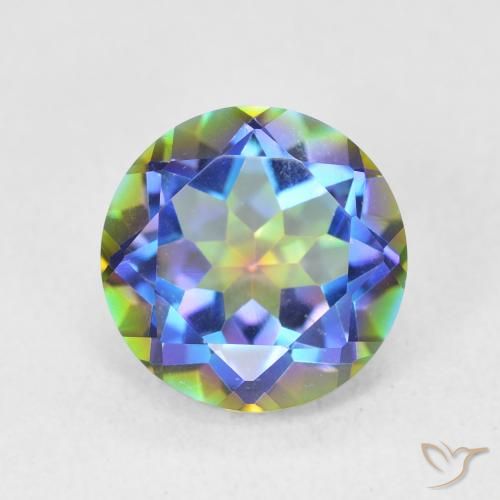 3.57ct 天然 彩色 神秘石英, 圆形的, VVS