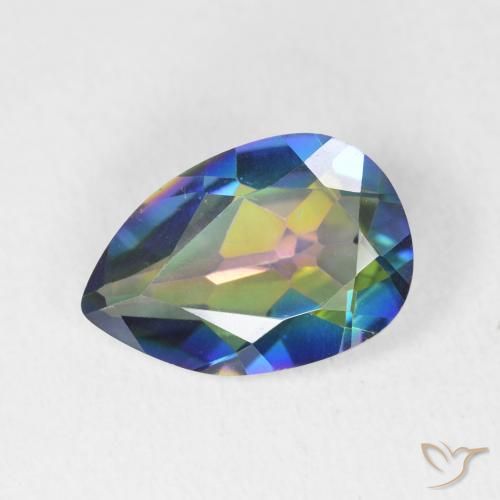 2.57ct 天然 彩色 神秘石英, 梨形, VVS