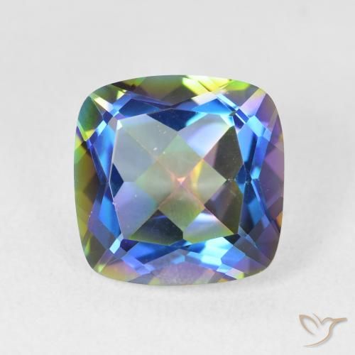 6.89ct 天然 彩色 神秘石英, 软垫, VVS