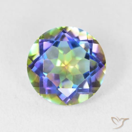 3.30ct 天然 彩色 神秘石英, 圆形的, VVS