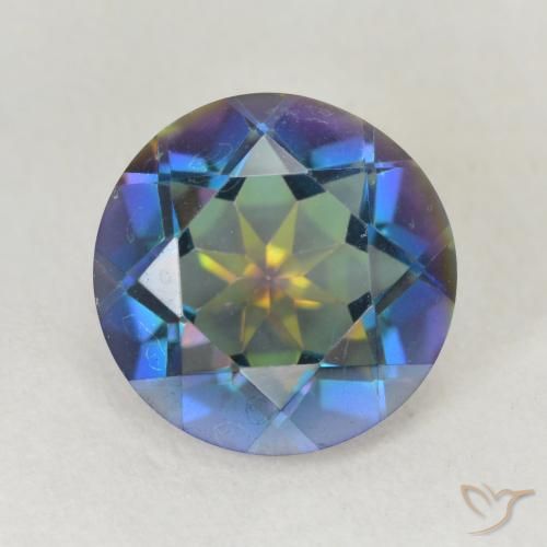 3.12ct 天然 彩色 神秘石英, 圆形的, VVS-VS