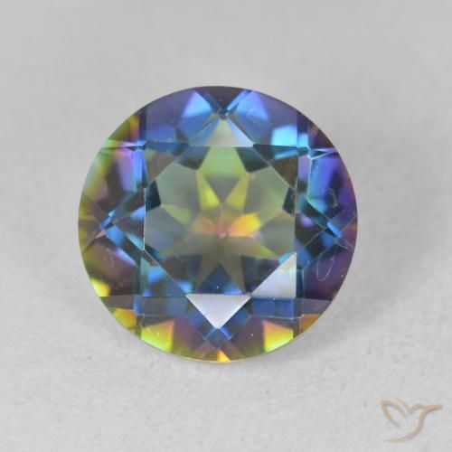 3.33ct 天然 彩色 神秘石英, 圆形的, VVS-VS