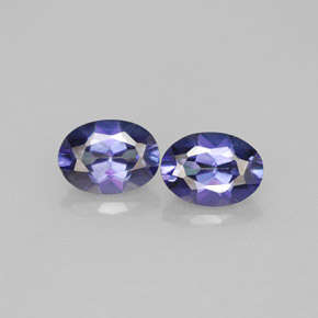 克拉天然镀膜托帕石，椭圆形切割，VVS-VS