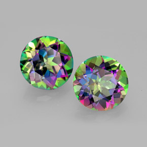 克拉天然神秘黄玉，圆形切割，VVS-VS