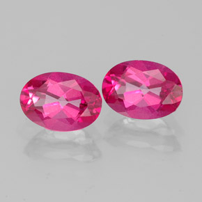 克拉天然镀膜托帕石，椭圆形切割，VVS