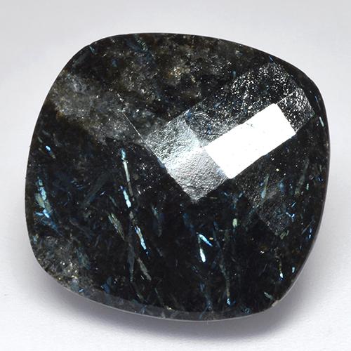 33.49克拉天然黑色努米石，垫形剪裁，20.8×19.8毫米，不透明