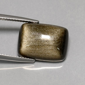 7.58克拉天然黑曜石，垫形剪裁，不透明