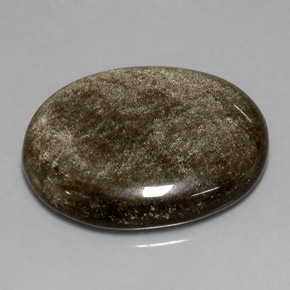 23.77克拉天然黑曜石，椭圆形切割，不透明