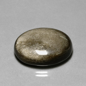 20.50克拉天然黄色黑曜石，椭圆形切割，23.3×17.5毫米，不透明