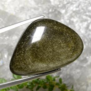 22.45克拉天然黑色黑曜石，异形，26.7×18.2毫米，不透明