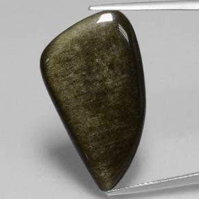 11.73克拉天然黑曜石，异形，不透明