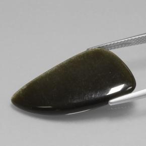 11.73克拉天然黑曜石，异形，不透明