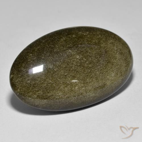 27.99克拉天然黑曜石，椭圆形，不透明