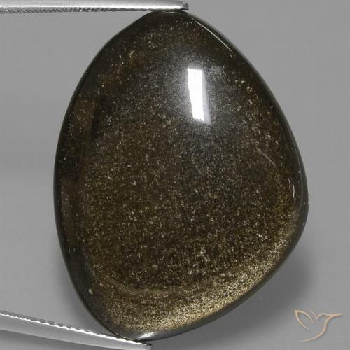 35.75ct 天然 棕黑色 黑曜石, 花式切割, 不透明